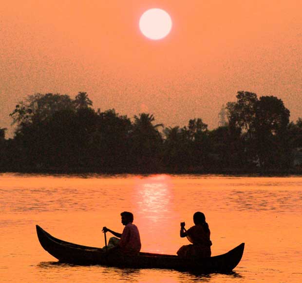 Backwaters Canals Sunset Canoe
