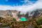 The emerald crater lake in Irazu Volcano, Costa Rica