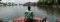 Piloting the houseboat in the Kerala backwaters