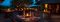 Kichaka Game Lodge dining deck at night