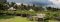 The gardens at Mount Gahinga Lodge