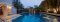 Sule ShangriLa pool at dusk