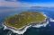 Aerial view of Robben Island, Cape Town, South Africa