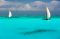 Dhows off Zanzibar, Tanzania