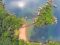 Aerial view of Mumbo Island Camp, Malawi