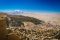 The valley under Huayna Potosi mountain in Bolivia