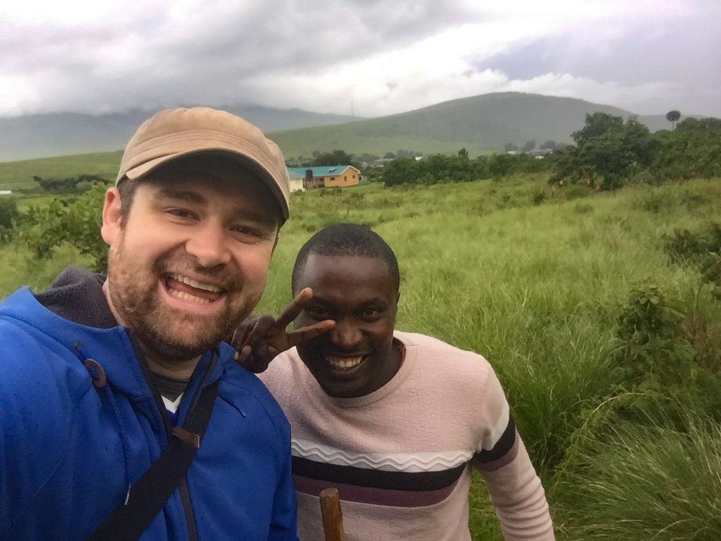 On a guided walk in the Ngorongoro Highlands, Tanzania