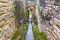 Narrow entrance to the ruins of Kuelap near Chachapoyas, Peru