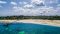Aerial view of Fundu Lagoon at low tide, Pemba Island, Tanzania