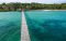 Aerial of Fundu Lagoon walkway, Pemba Island, Tanzania