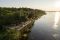 Aerial view of the deck at Chobe Game Lodge, Chobe National Park, Botswana