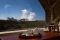 'The smoke that thunders' seen from a room at Ilala Lodge, Victoria Falls, Zimbabwe
